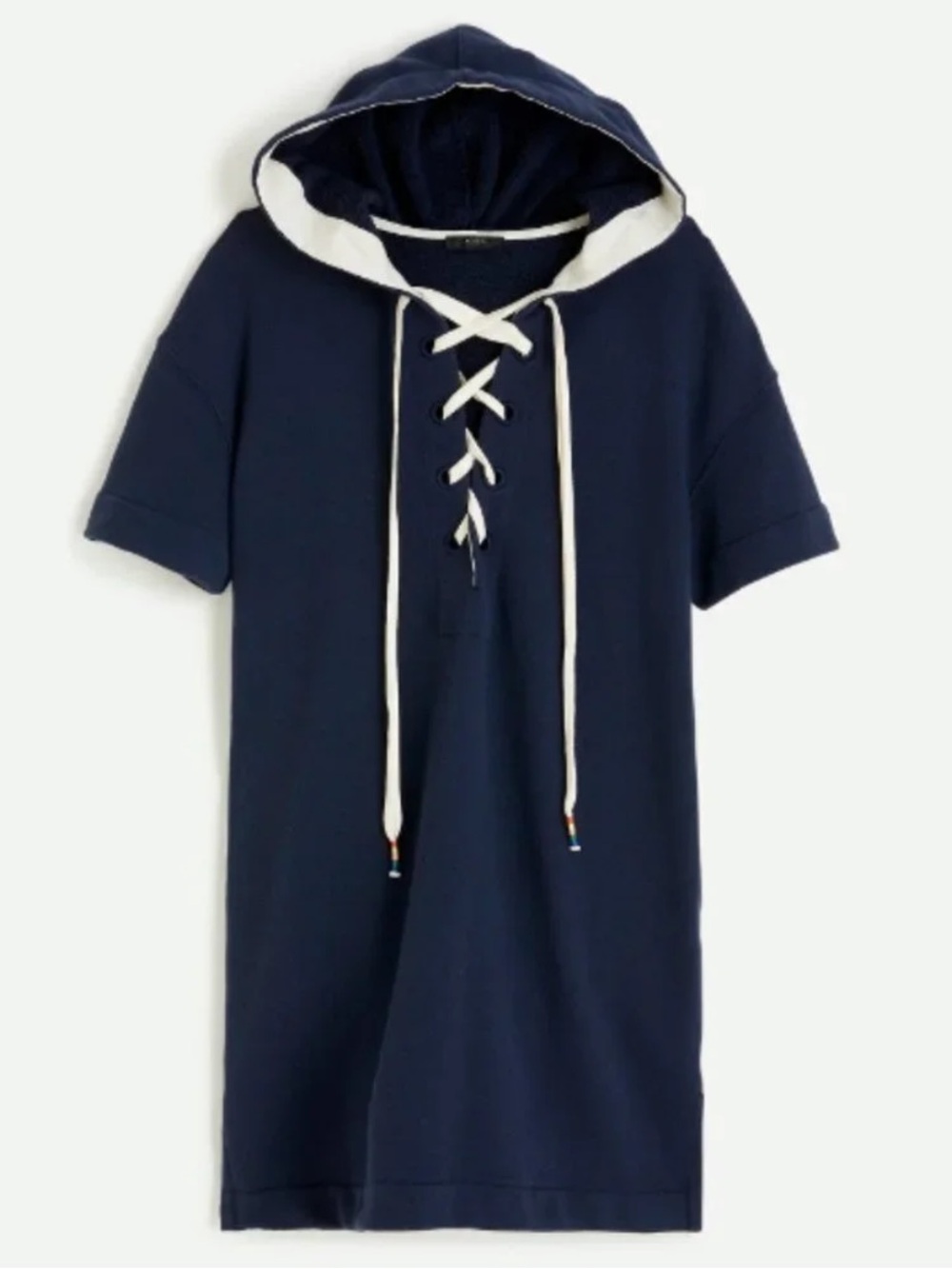 J. Crew French Terry Hooded Swim Cover-up Tunic / Poncho SZ S